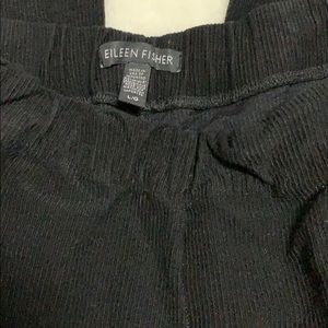Black corduroy leggings